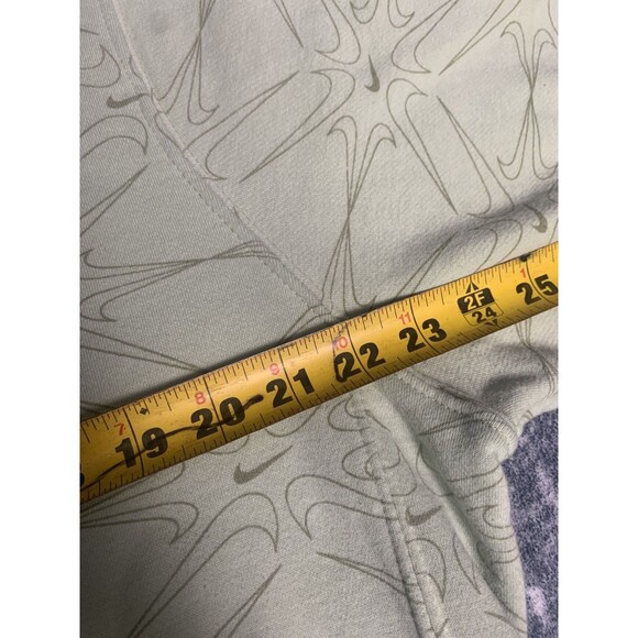 Nike Swoosh Print Embroidered Logo Hoodie Pullover Men's Large Green DM7930-343 - Picture 5 of 10